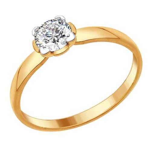 Кольцо женское SOKOLOV из серебра со Swarovski Zirconia 89010081 р.18.5 в Мотиви