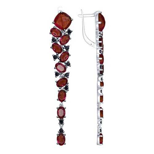 Серьги SOKOLOV из серебра с кристаллами Swarovski и фианитами 94023042 в Мотиви