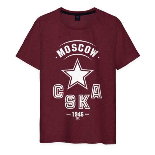 Футболка мужская ВсеМайки 1741187 бордовая M в Мотиви
