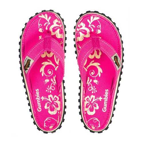 Шлепанцы женские Gumbies Islander Canvas Pink Hibiscus 2020 (36) в Мотиви