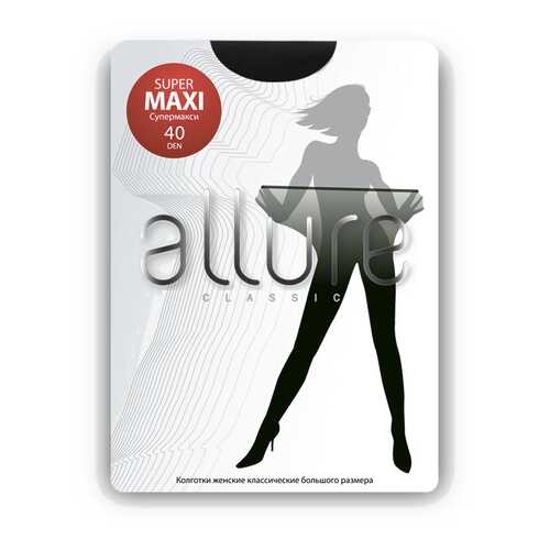 Колготки женские ALLURE SUPERMAXI 40 черные 7 в Мотиви