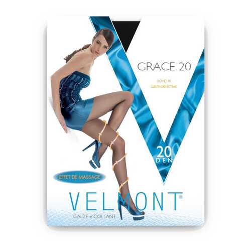 Колготки женские VELMONT VN GRACE 20 черные 3 (M) в Мотиви