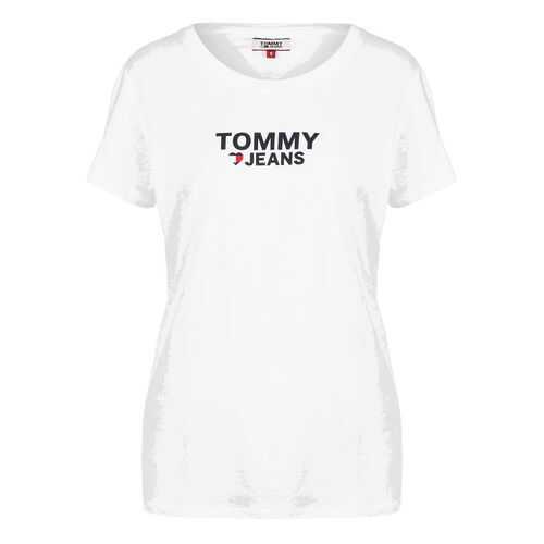 Футболка женская Tommy Jeans DW0DW07526 YA2 белая XS в Мотиви